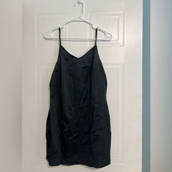 Black Mesh (net) Blouse with Tank top - Picture 3 of 6